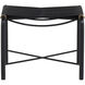 Riz 18.5 inch Black Leather Stool